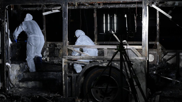 חבלנים בזירת האירועים בבת ים, 20 בפברואר 2025