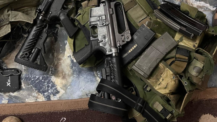  אמצעי הלחימה שהוחרמו על-ידי כוחות יחידת דובדבן