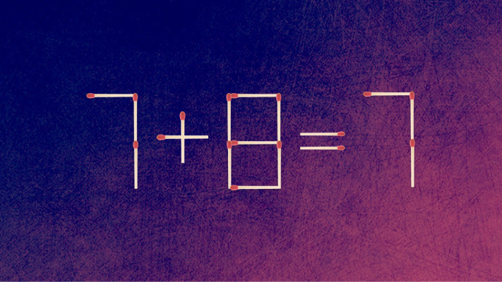 האם תצליחו לפתור את המשוואה באמצעות הזזת גפרור אחד בלבד?