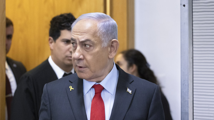 עדות נתניהו בבית המשפט המחוזי בתל אביב (צילום: מוטי מילרוד, פול)