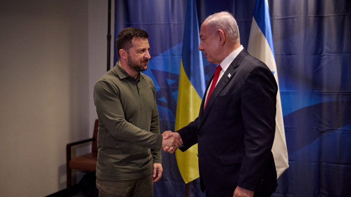 בנימין נתניהו, וולודימיר זלנסקי (צילום: רויטרס)