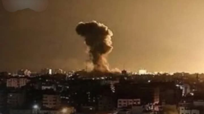 תקיפות בדרום סוריה (צילום: רשתות חברתיות)