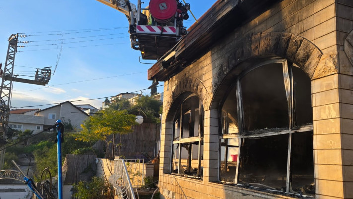 שריפה בוילה בטבריה