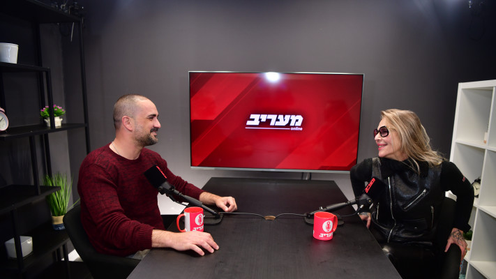 דפנה רכטר, אבי שושן. פודקאסט ''מעריב'' (צילום: אבשלום ששוני)