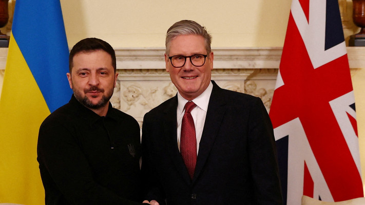 קיר סטארמר ווולודומיר זלנסקי, לפי פגישת המנהיגים האירופאיים