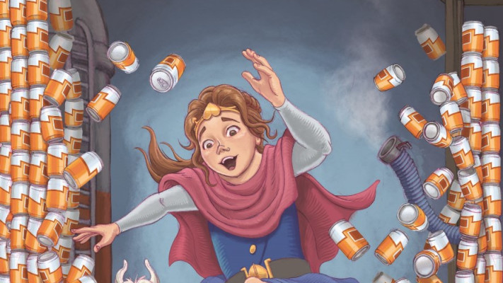 ''הנסיכה אביגיל ובית החרושת לרגשות''  (צילום: מאייר: אבי בלייר)