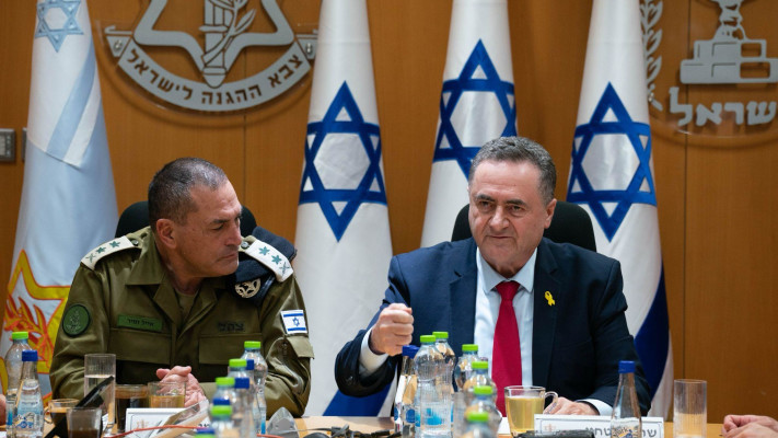 ישראל כ''ץ, אייל זמיר (צילום:  אריאל חרמוני, משרד הביטחון)