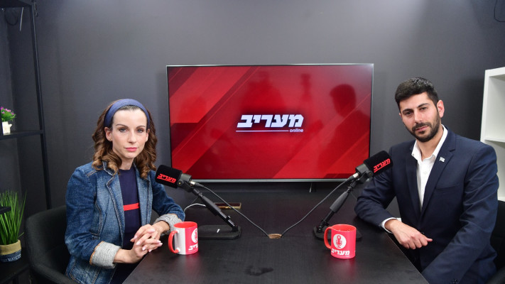 אנה ברסקי ועומר דוסטרי, דובר ראש הממשלה (צילום: אבשלום ששוני)
