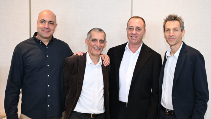 אורי לוין, גיל גבע, אבי ארד ויוסף כהן (צילום: איתמר סיידא)