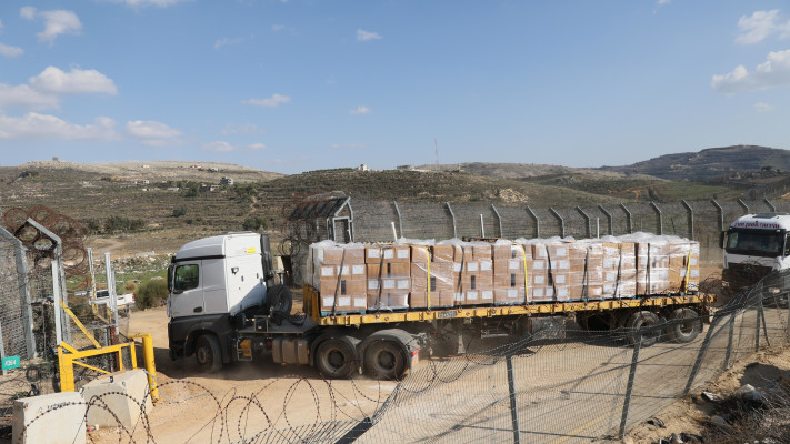 הכנסת סיוע הומניטרי לדרוזים בסוריה (צילום: סיון שחור, לע''מ)