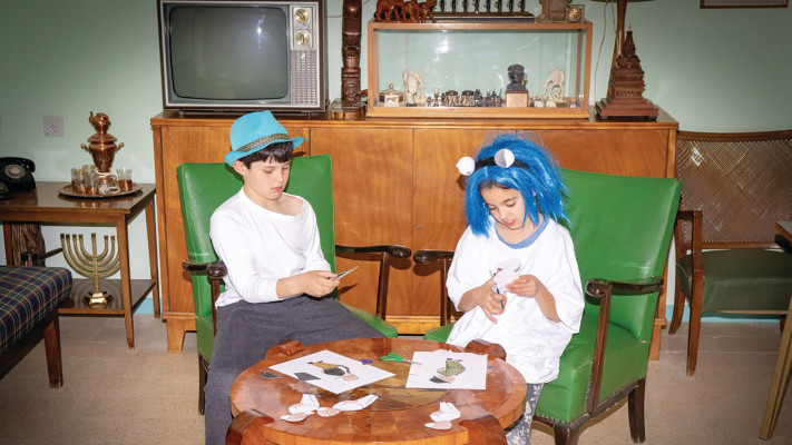 פורים בצריף בן גוריון (צילום: חנן אפשטיין)