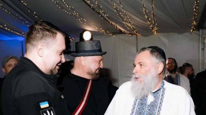חגיגות פורים בקייב  (צילום: חב''ד)