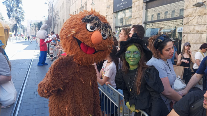 תהלוכת פורים בירושלים (צילום: אלטרנטיבה 1)