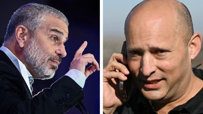 נפתלי בנט, ינון מגל (צילום: Michael Giladi/Flash90, Arie Leib Abrams/Flash90)