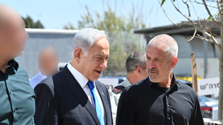 בנימין נתניהו, רונן בר (צילום: קובי גדעון, לע''מ)