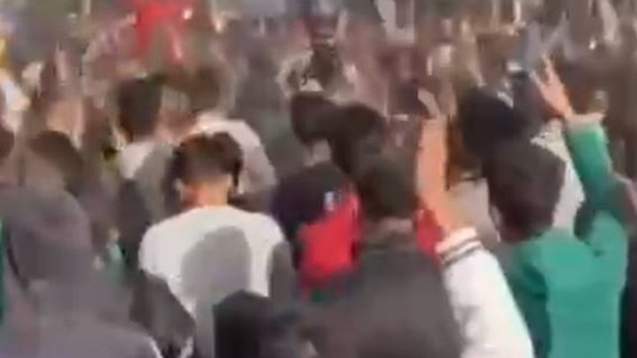 הפגנות בעזה נגד חמאס  (צילום: רשתות ערביות)