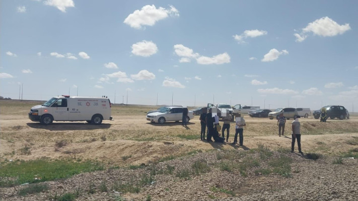 זירת התאונה בה נהרג ילד בן 7 שנפגע מרכבת סמוך לנבטים