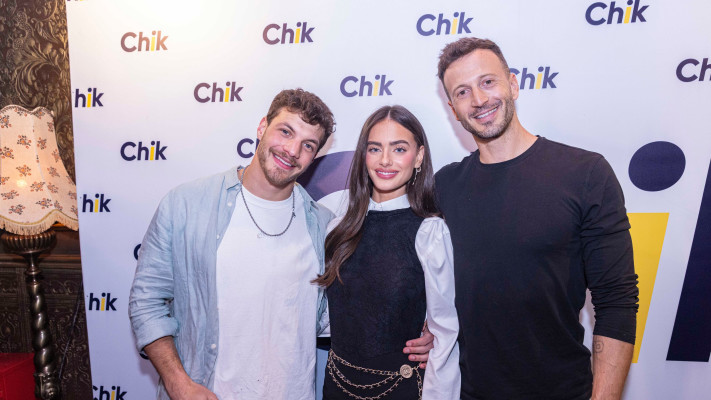 מייקל לואיס, יעל שלביה ותומר הכהן באירוע של Chick מבית ליברה (צילום: לנס הפקות)