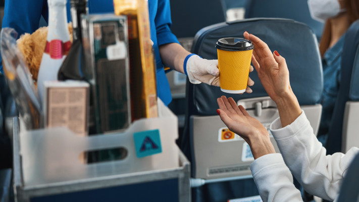 עגלת קפה במטוס