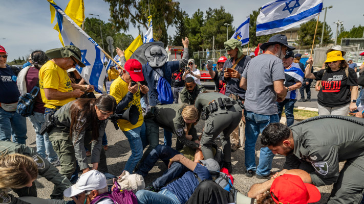 אייל יפה מטריד לכאורה שוטרת מג''ב (צילום: חיים גולדברג, פלאש 90)
