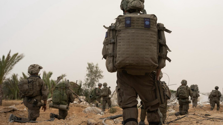 פעילות כוחות חטיבת גולני במרחב רפיח (צילום: דובר צה''ל)