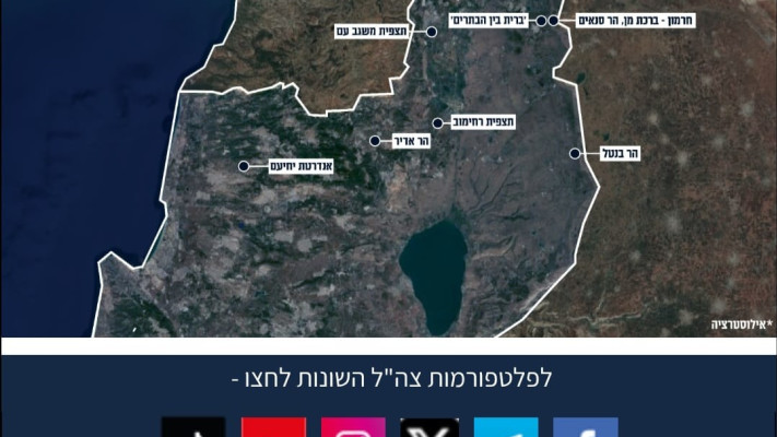 המסלולים לפי צה''ל (צילום: דובר צה''ל)