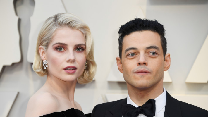 ראמי מאלק והאקסית (צילום: gettyimages)