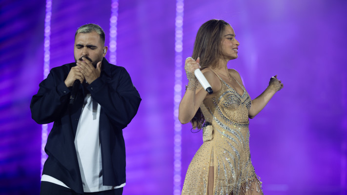 נועה קירל ואושר כהן (צילום: באדיבות לייב ניישן ישראל, יח''צ)