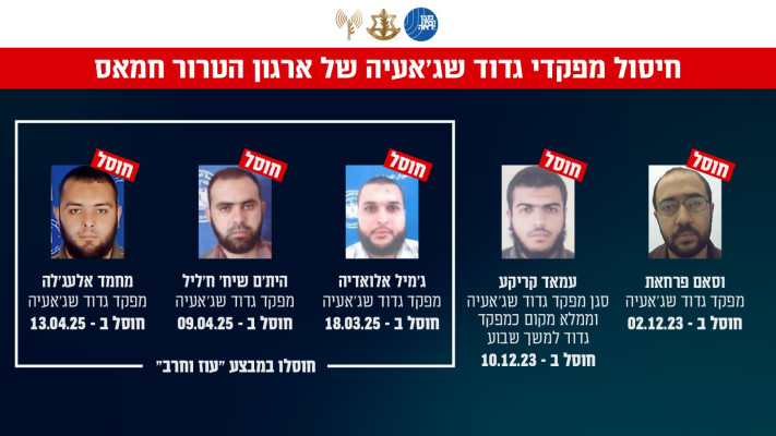 רשימת חיסולים (צילום: דובר צהל)