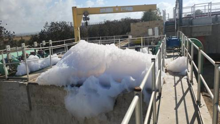 הזרמת שפכים מחברון לנחלי הדרום (צילום: מט''ש שוקת)