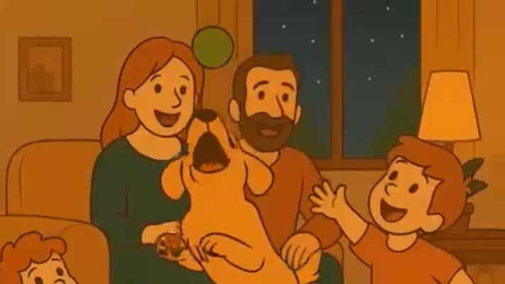 They shoot the dogs too - משפחת ביבס (צילום: בינה מלאכותית)