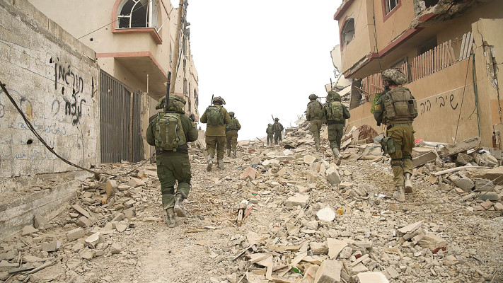 חיילים בעזה (צילום: דובר צה''ל)