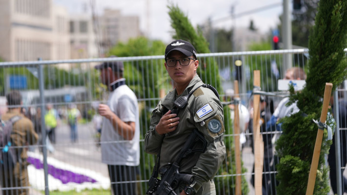 היערכות המשטרה לימי הזיכרון והעצמאות של מדינת ישראל (2024) (צילום: דוברות המשטרה)