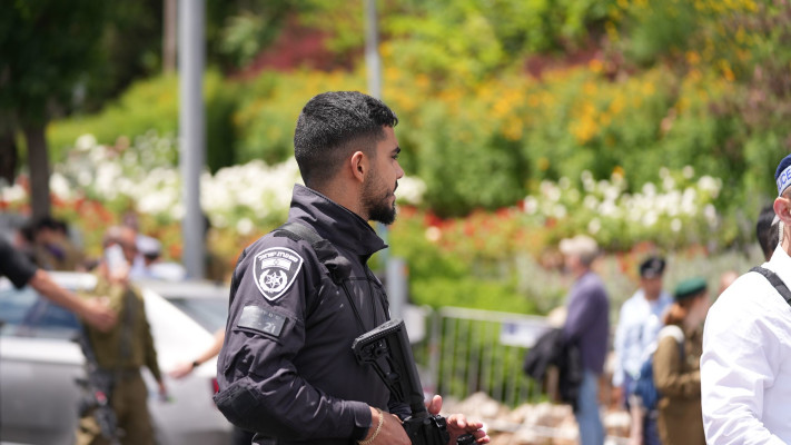היערכות המשטרה לימי הזיכרון והעצמאות של מדינת ישראל (2024) (צילום: דוברות המשטרה)