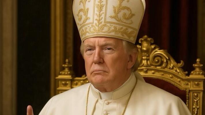 טראמפ לבוש כאפיפור