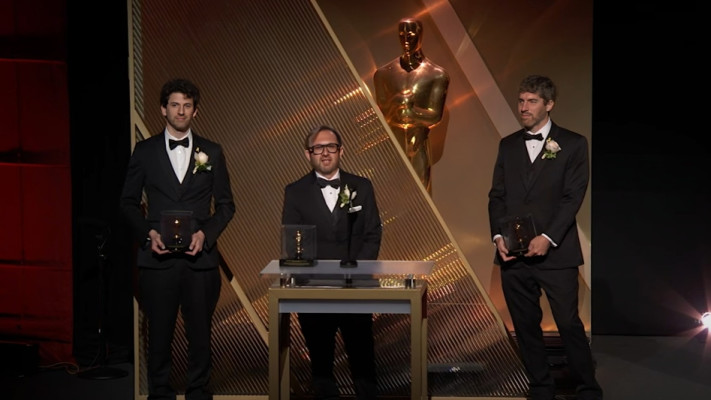 יאיר חכם, ניר אוורבוך ודן רביב (צילום: Oscars.png)