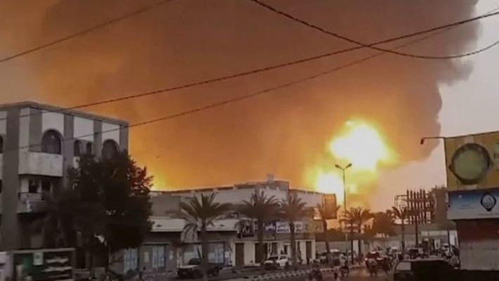 תקיפה בתימן (צילום: רשתות ערביות, שימוש לפי סעיף 27 א')