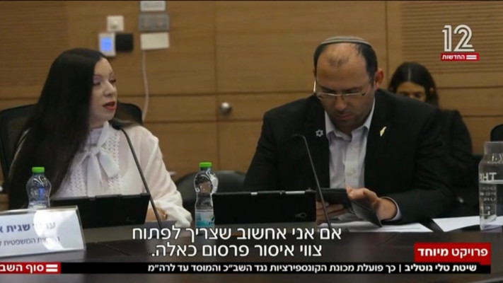 טלי גוטליב, שמחה רוטמן (צילום: צילום מסך חדשות 12)