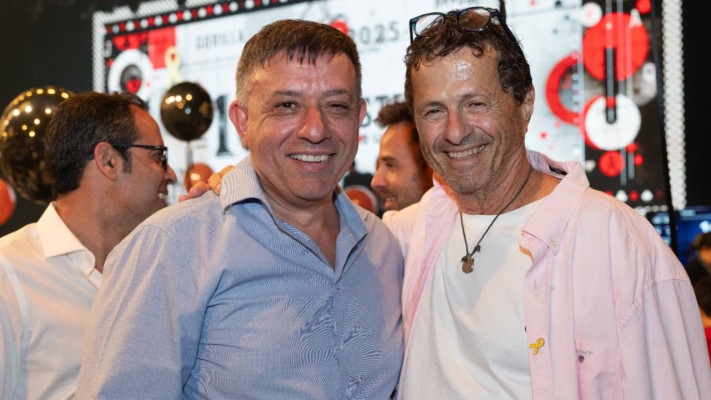 אבי גבאי (משמאל) ואודי אנג'ל (צילום: יח''צ)