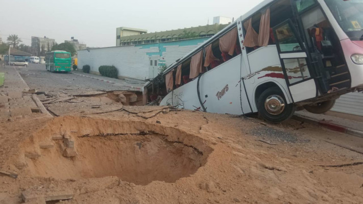 תקיפה בחאן יונס (צילום: שימוש לפי סעיף 27א')