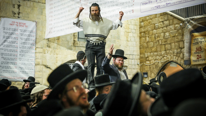 ההילולה במירון, ל''ג בעומר תשפ''ה (צילום: דוד כהן, פלאש 90)