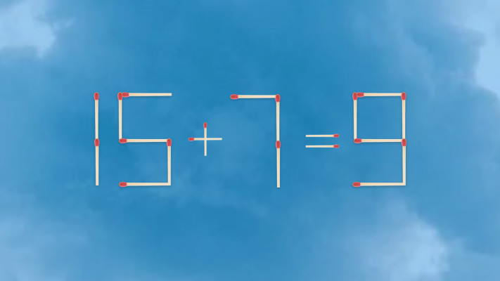 האם תצליחו לפתור את המשוואה באמצעות הזזת גפרור אחד בלבד? (צילום: מערכת מעריב)