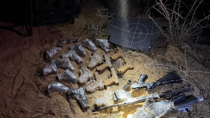 תחמושת ממצרים שנתפסה על ידי צה''ל (צילום: דובר צה''ל)