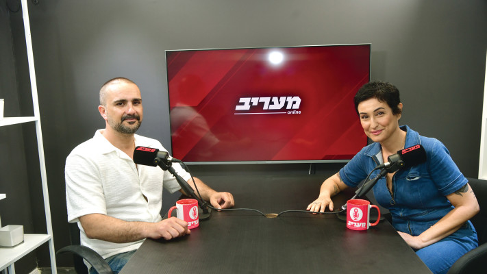 נטלי עטיה ואבי שושן (צילום: אבשלום ששוני)