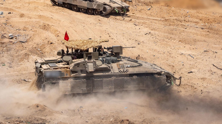 פעילות כוחות צה''ל ברצועת עזה, מרכבות גדעון (צילום: דובר צהל)