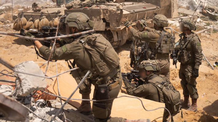 כוחות צה''ל ברצועת עזה. מבצע ''מרכבות גדעון'' (צילום: דובר צה''ל)