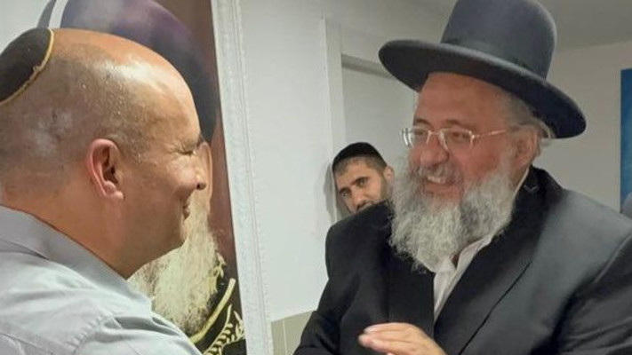 נפתלי בנט נפגש עם רב יוסף דוד אברג׳ל