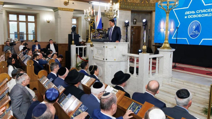 בבית הכנסת הגדול במוסקבה (צילום: קרן ׳סטמאגי׳)