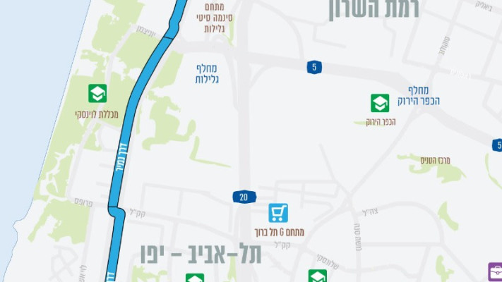 מסלול רכיבה של 14 ק''מ על ''שביל החוף''  (צילום: באדיבות נתיבי איילון)