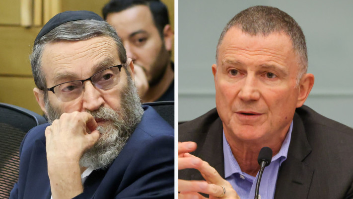 יולי אדלשטיין, משה גפני (צילום: נועם מושקוביץ, דוברות הכנסת)